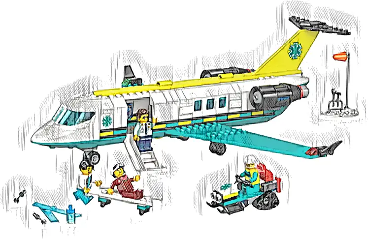 LEGO 60465 City Samolot pogotowia ratunkowego