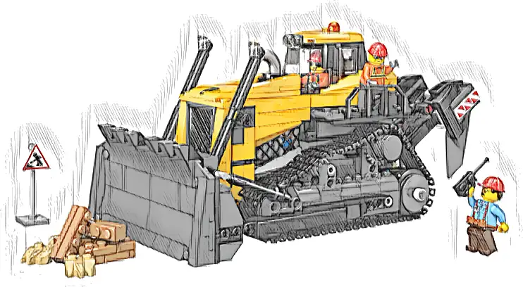 LEGO 60466 City Żółty buldożer