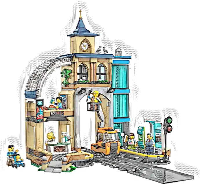 LEGO 60469 City Centralny dworzec kolejowy