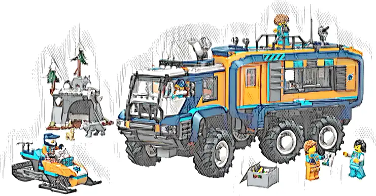 LEGO 60471 City Ciężarówka z laboratorium arktycznej odkrywczyni