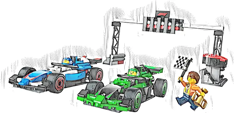 Zestaw LEGO® 60474 LEGO 60474 City Padok F1 z bolidami VCARB i Sauber