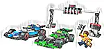 F1 Grid with VCARB & Sauber Race Cars