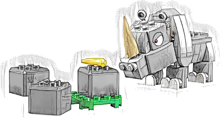 Zestaw LEGO® 71420 LEGO 71420 Super Mario Nosorożec Rambi — zestaw rozszerzający