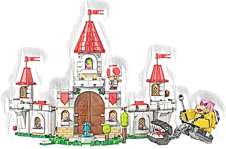 Zestaw LEGO® 71435 LEGO 71435 Super Mario Roy i bitwa na zamku Peach
