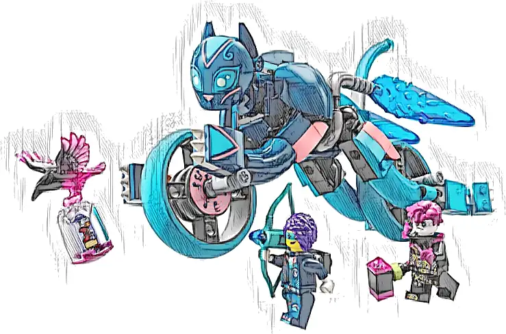 Zestaw LEGO® 71479 LEGO 71479 DREAMZzz Koci motocykl Zoey