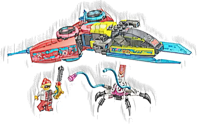 Zestaw LEGO® 71489 LEGO 71489 DREAMZzz Odrzutowy kontroler Coopera