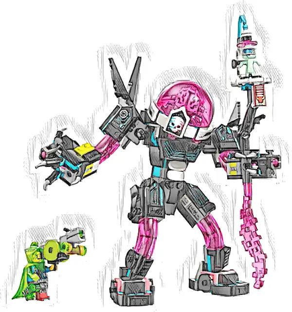 LEGO 71495 DREAMZzz Mateo kontra mech Cybermózgowca