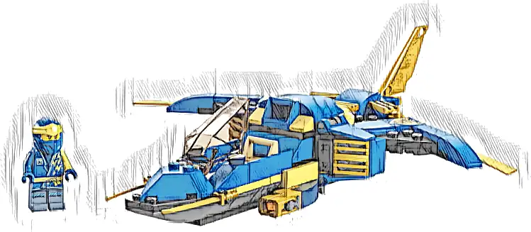 LEGO 71784 NINJAGO Odrzutowiec ponaddźwiękowy Jay’a EVO