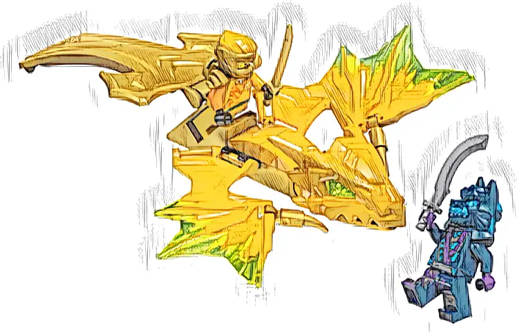 Zestaw LEGO® 71803 LEGO 71803 NINJAGO Atak powstającego smoka Arina