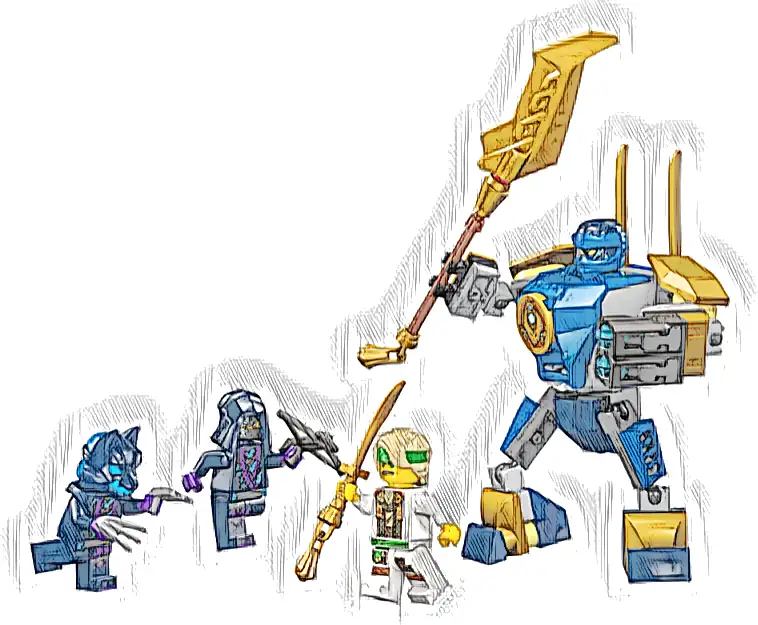 Zestaw LEGO® 71805 LEGO 71805 NINJAGO Zestaw bitewny z mechem Jaya
