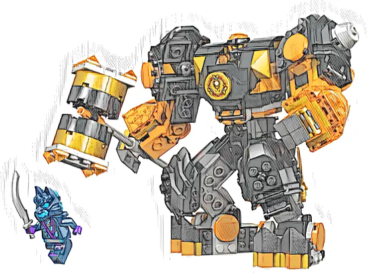 Zestaw LEGO® 71806 LEGO 71806 NINJAGO Mech żywiołu ziemi Cole’a