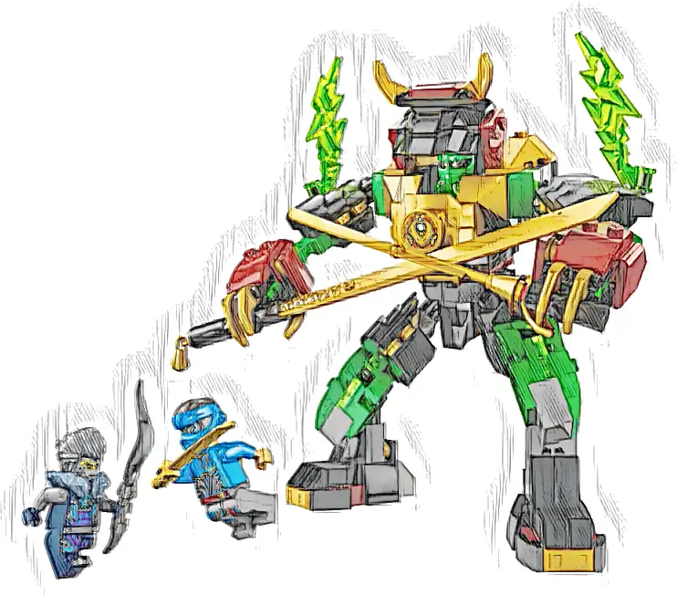 Zestaw LEGO® 71817 LEGO 71817 NINJAGO Mech mocy żywiołu Lloyda