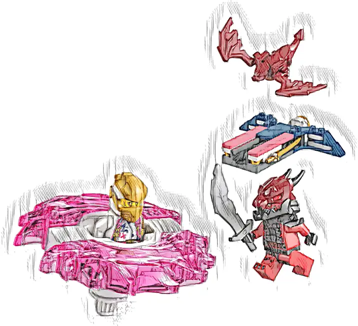 Zestaw LEGO® 71824 LEGO 71824 NINJAGO Smoczy spinner Spinjitzu Sory