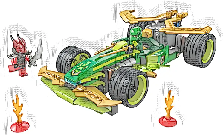 Zestaw LEGO® 71828 LEGO 71828 NINJAGO Samochód wyścigowy Lloyda z napędem typu pull-back