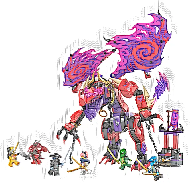LEGO 71832 NINJAGO Smok chaosu Kiełogrzmot