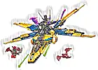 Zestaw LEGO® 71833 LEGO 71833 NINJAGO Ras i burzowy superodrzutowiec Arina
