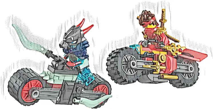 Zestaw LEGO® 71838 LEGO 71838 NINJAGO Wyścig motocyklowy Kaia