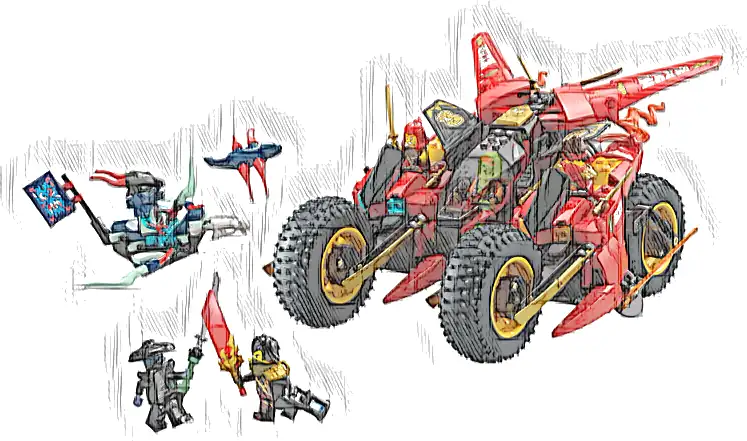 LEGO 71844 NINJAGO Pojazd bojowy ninja