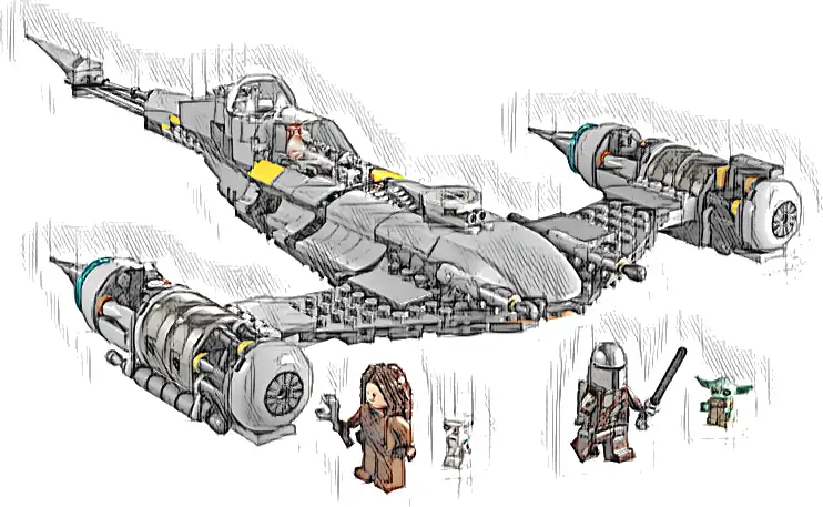 LEGO 75325 Star Wars Myśliwiec N-1 Mandalorianina