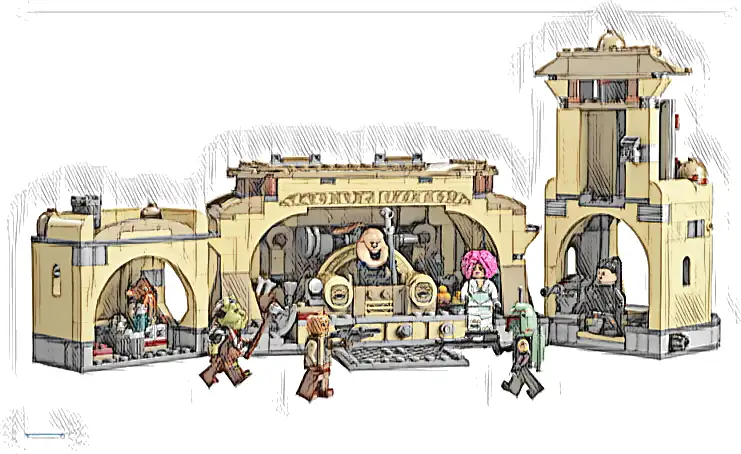 LEGO 75326 Star Wars Sala tronowa Boby Fetta