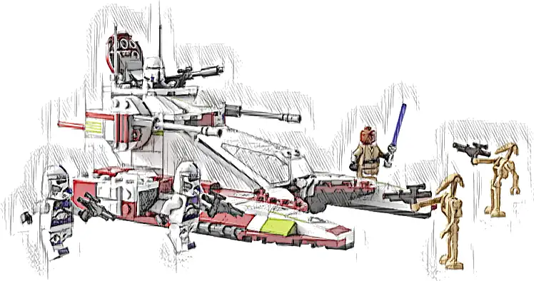 Zestaw LEGO® 75342 LEGO 75342 Star Wars Czołg bojowy Republiki