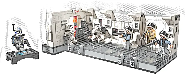 LEGO 75387 Star Wars Wejście na pokład statku kosmicznego Tantive IV