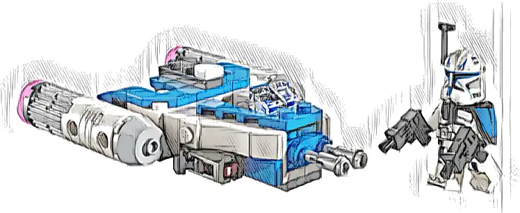 LEGO 75391 Star Wars Mikromyśliwiec Y-Wing kapitana Rexa