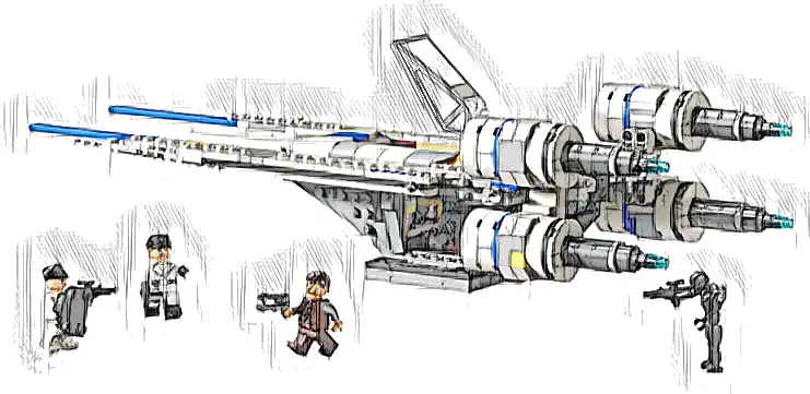 LEGO 75399 Star Wars Myśliwiec U-Wing Rebelii