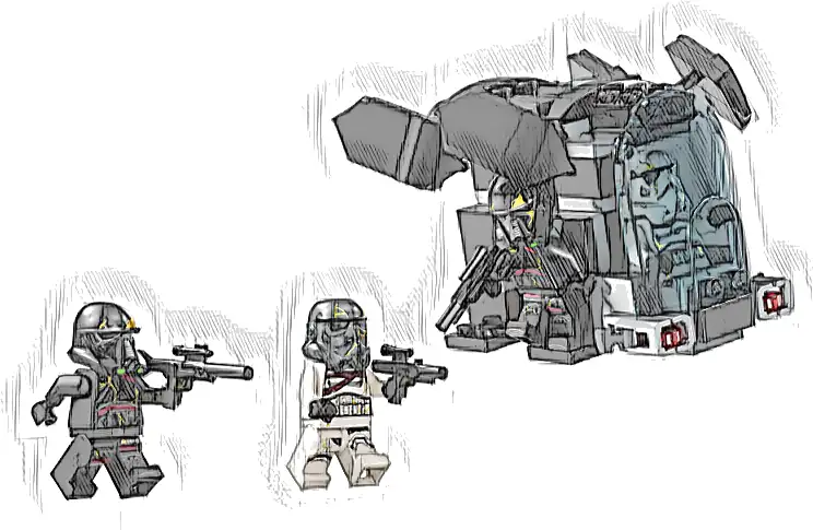 LEGO 75412 Star Wars Szturmowiec Śmierci i nocny szturmowiec — zestaw bitewny