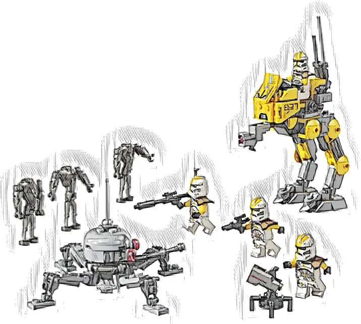 LEGO 75431 Star Wars Zestaw bitewny — żołnierze-klony z 327. korpusu galaktycznego