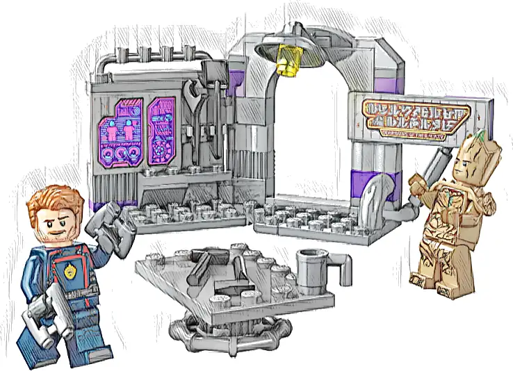 Zestaw LEGO® 76253 LEGO 76253 Marvel Kwatera Strażników Galaktyki