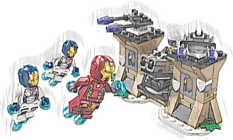 LEGO 76288 Marvel Iron Man i Iron Legion kontra żołnierz Hydry