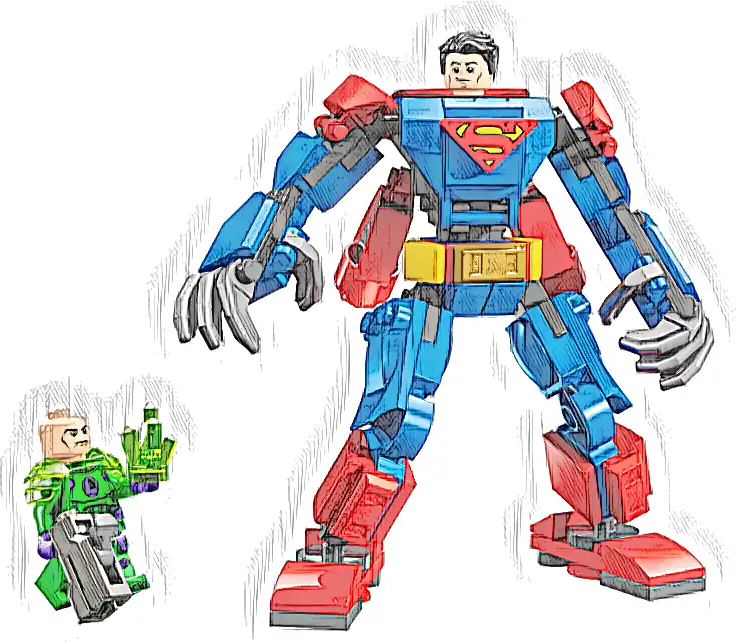LEGO 76302 DC Mech Supermana kontra Lex Luthor