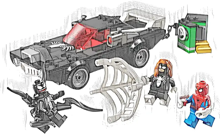 LEGO 76309 Marvel Spider-Man kontra muscle car Venoma