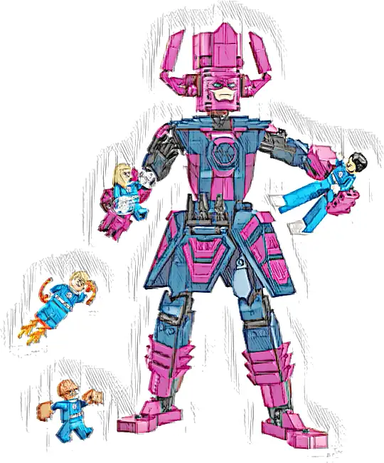 LEGO 76316 Marvel Figurka Fantastycznej Czwórki kontra Galactus
