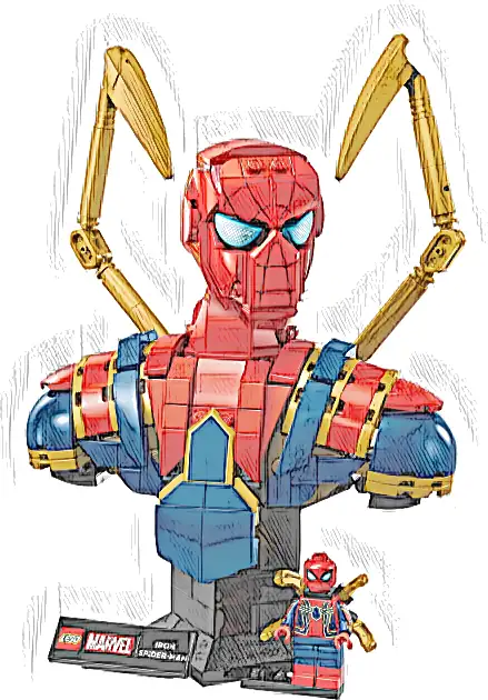 LEGO 76326 Marvel Popiersie Iron Spider-Mana