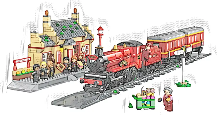 LEGO 76423 Harry Potter Ekspres do Hogwartu i stacja w Hogsmeade