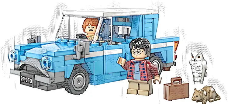 LEGO 76424 Harry Potter Latający Ford Anglia