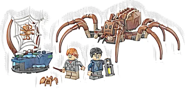 LEGO 76434 Harry Potter Aragog w Zakazanym Lesie