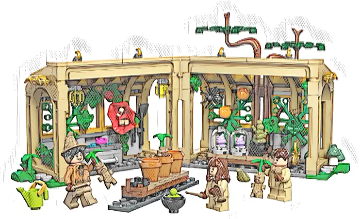 LEGO 76445 Harry Potter Zamek Hogwart: zajęcia z zielarstwa