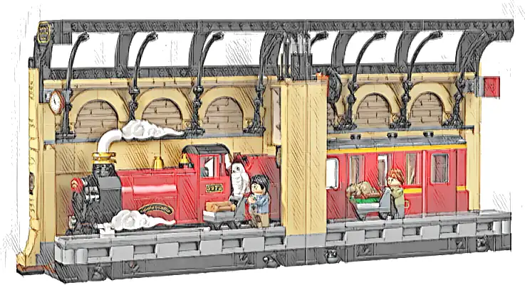 LEGO 76450 Harry Potter Book nook: Ekspres do Hogwartu