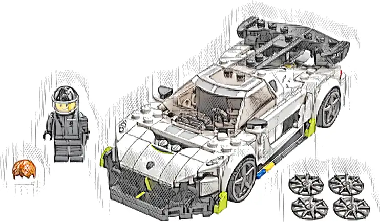 Zestaw LEGO® 76900 LEGO 76900 Speed Champions Koenigsegg Jesko