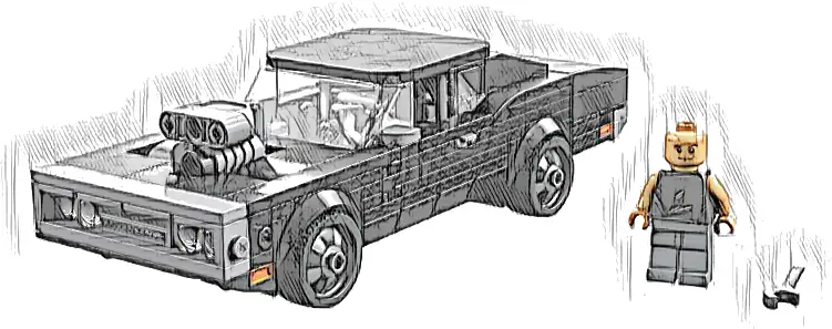 Zestaw LEGO® 76912 LEGO 76912 Speed Champions Fast & Furious 1970 Dodge Charger R/T