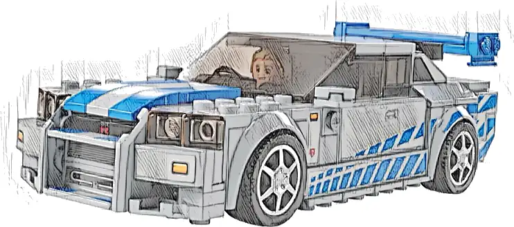 Zestaw LEGO® 76917 LEGO 76917 Speed Champions Nissan Skyline GT-R (R34) z filmu „Za szybcy, za wściekli”