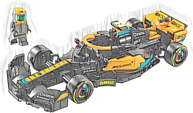 Zestaw LEGO® 76919 LEGO 76919 Speed Champions Samochód wyścigowy McLaren Formula 1 wersja 2023