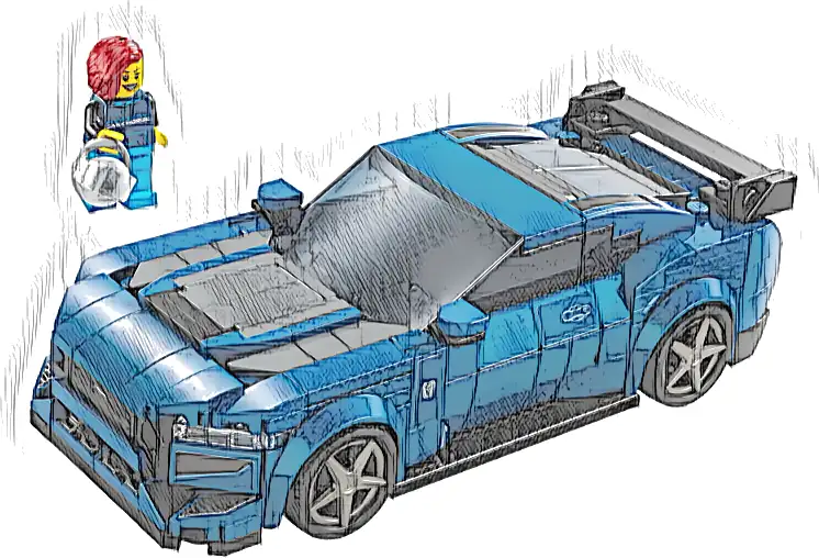 Zestaw LEGO® 76920 LEGO 76920 Speed Champions Sportowy Ford Mustang Dark Horse
