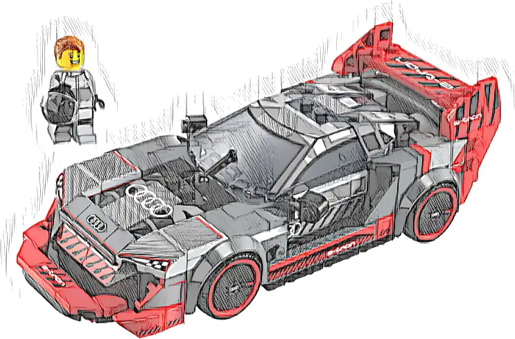 Zestaw LEGO® 76921 LEGO 76921 Speed Champions Wyścigowe Audi S1 E-tron Quattro