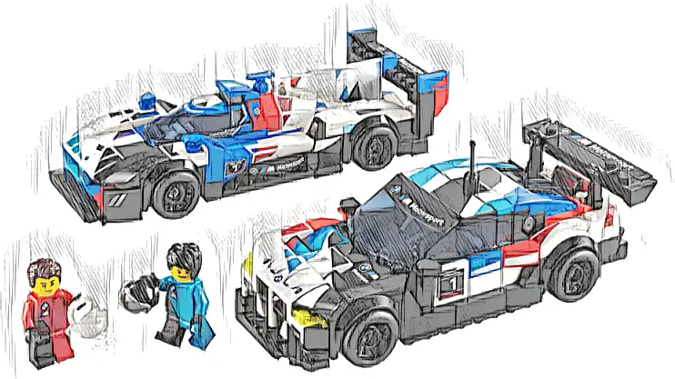 Zestaw LEGO® 76922 LEGO 76922 Speed Champions Samochody wyścigowe BMW M4 GT3 & BMW M Hybrid V8