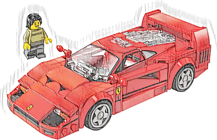 Zestaw LEGO® 76934 LEGO 76934 Speed Champions Supersamochód Ferrari F40