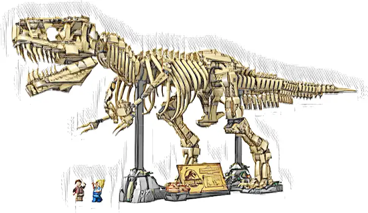 LEGO 76968 Jurassic World Szkielety dinozaurów: tyranozaur